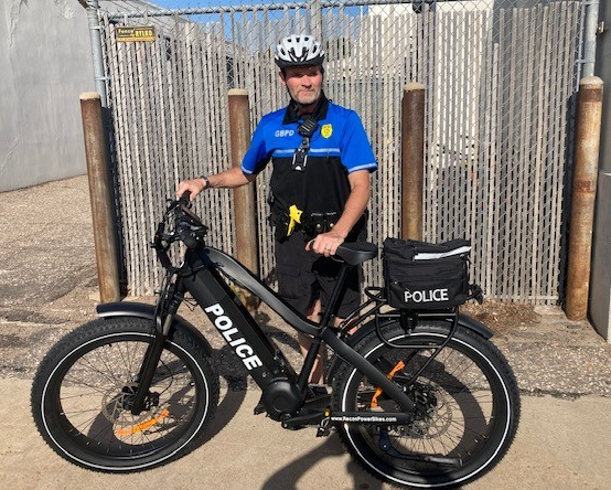 Officer Gary Davis on Bike Patrol