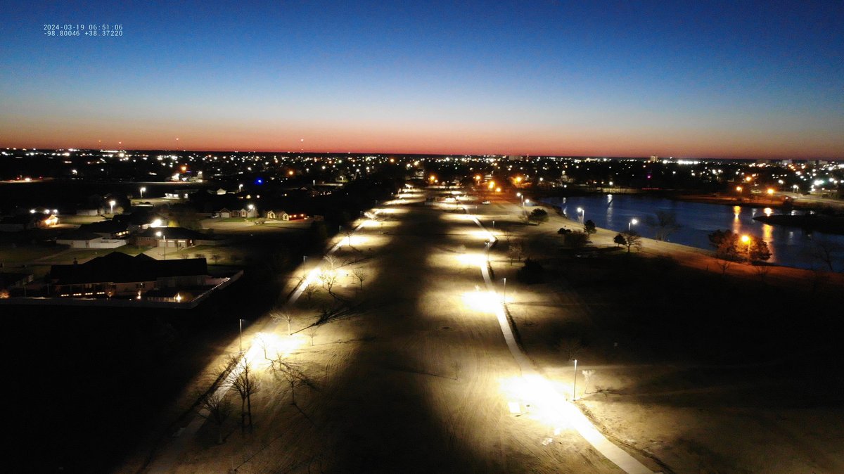 veterans park lights